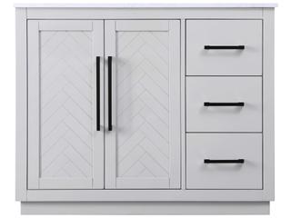 Elegant Lighting Chase Grey Vanity