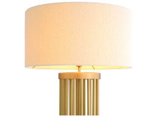 Eichholtz Condo Antique Brass Incl Boucle Shade Floor Lamp