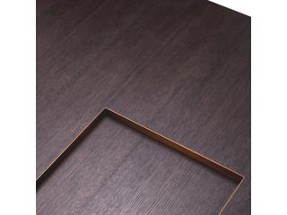 Eichholtz Otus Square Mocha Oak Veneer Brushed Brass Coffee Table