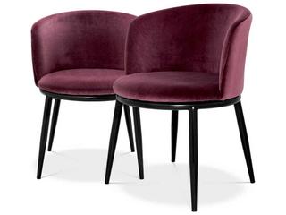 Filmore Black Upholstered Arm Dining Chair Set of 2
