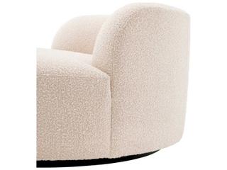 Eichholtz Bjorn Boucle Cream Black Base Upholstered Sofa