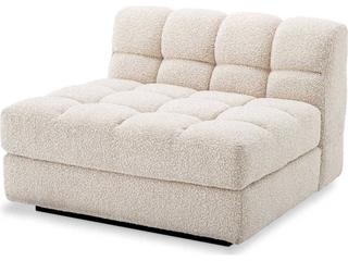 Dean Boucle Cream Black Base Upholstered Modular