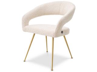 Bravo Gold Upholstered Arm Dining Chair