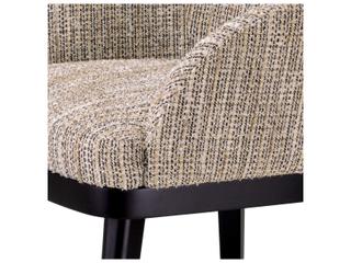 Eichholtz Costa Beige Upholstered Arm Dining Chair