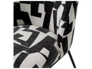 Eichholtz Caleb Black Upholstered Armless Dining Chair