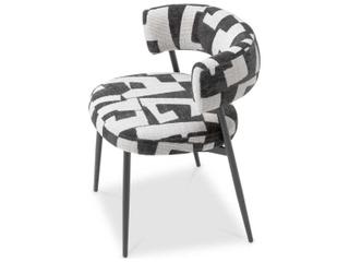 Eichholtz Folsom Black Upholstered Armless Dining Chair