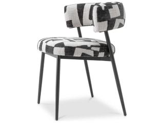 Eichholtz Folsom Black Upholstered Armless Dining Chair