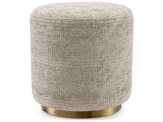 Eichholtz Greer Beige Upholstered Accent Stool
