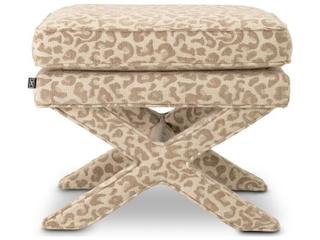 Ethnicraft Stool Cordoba Harley Leopard Beige