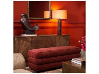 Ethnicraft Bench Helmsley Terren Bordeaux