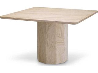 Piazza Square Stone Travertine Dining Table