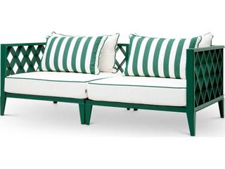 Eichholtz Outdoor Green Finish Blaise Off-white Florent Sofa
