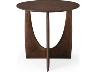 Ethnicraft Geometric Teak Brown Side Table