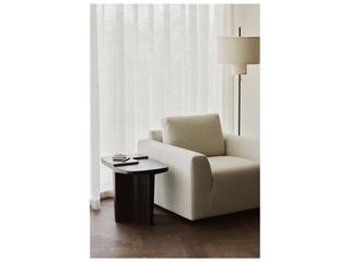 Ethnicraft Ease Lounge Chair Leche Fabric