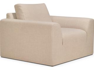 Ethnicraft Ease Lounge Chair Leche Fabric