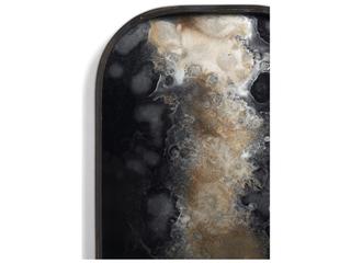 Ethnicraft Organic Valet Tray Glass Black Rectangular Xl