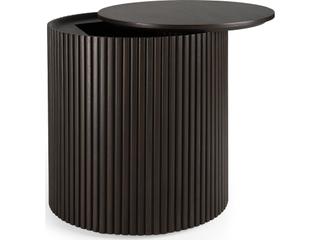 Ethnicraft Roller Max Mahogany Dark Brown Side Table