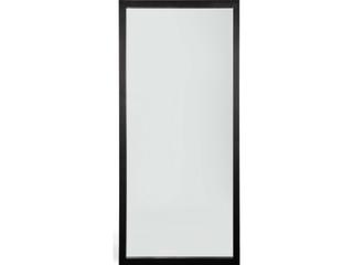 Light Oak Black Frame Floor Mirror
