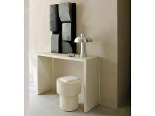 Ethnicraft Elements Rectangular Cement Console Table & Side Table Set