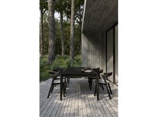 Ethnicraft Outdoor Bok Teak Black Dining Table