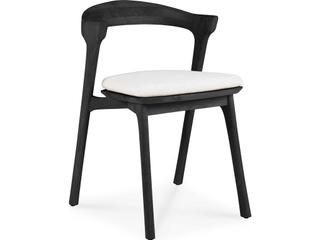 Ethnicraft Outdoor Bok Teak Black Dining Chair With Cushion