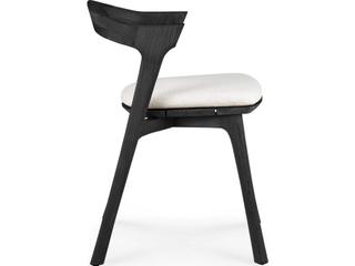 Ethnicraft Outdoor Bok Teak Black Dining Chair With Cushion