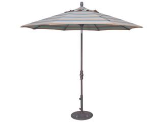 Treasure Garden Special Order Sunbrella Market Aluminum 9 Foot Octagon Collar Tilt Crank Lift Outdoor Patio Umbrella