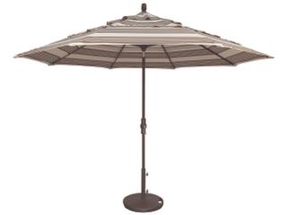 Treasure Garden Market Aluminum 11 Foot Octagon Collar Tilt Crank Lift Outdoor Umbrella