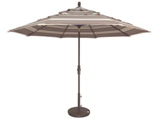Treasure Garden Quick Ship Market Aluminum 11 Foot Octagon Collar Tilt Crank Lift Patio Umbrella