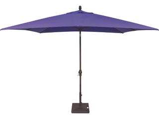 Treasure Garden Special Order Sunbrella Market Aluminum 8 x 10 Foot Rectangular Crank Lift Auto Tilt Outdoor Patio Umbrella