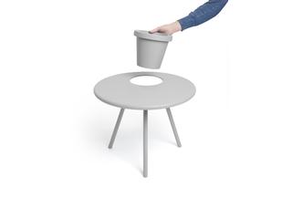 Fatboy Outdoor Bakkes Planter Table in Light Grey