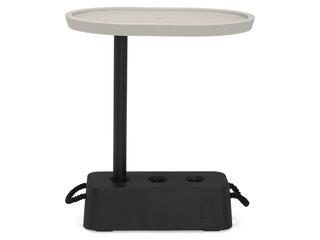 Fatboy Outdoor Brick Oval End Table in Light Grey