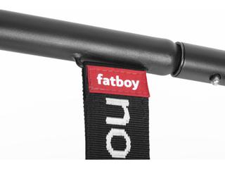 Fatboy Outdoor Original Slim Bean Bag Chair Rock 'n Roll Rocker Bundle in Stripe Ocean Blue