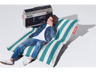 Fatboy Outdoor Original Bean Bag Chair in Stripe Azur