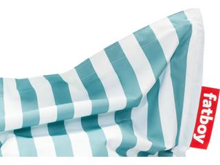 Fatboy Outdoor Original Bean Bag Chair Rock 'n Roll Rocker Bundle in Stripe Azur