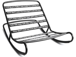 Fatboy Outdoor Original Bean Bag Chair Rock 'n Roll Rocker Bundle in Stripe Azur