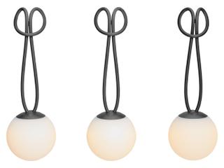 Fatboy Outdoor Bolleke Mini Hanging Lamp (Set of 3) in Anthracite