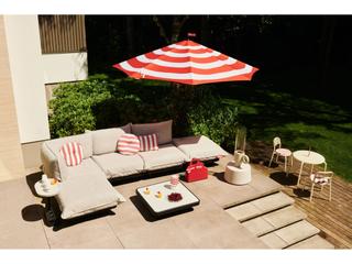 Fatboy Outdoor King Pillow Stripe Orange Cream Pillow