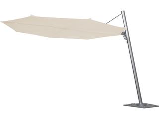Fiberbuilt Outdoor Euro Edge Aluminum Platinum 10 Foot Octagon Push Up Outdoor Patio Umbrella