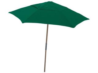 Fiberbuilt Outdoor Umbrellas Beach Oakwood 7.5 Foot Hexagon Push Up Outdoor Umbrella