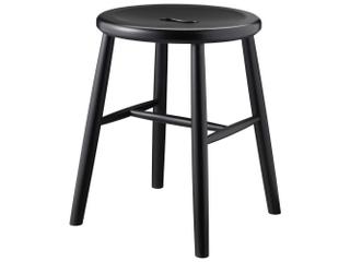 J27 Jet Black Accent Stool