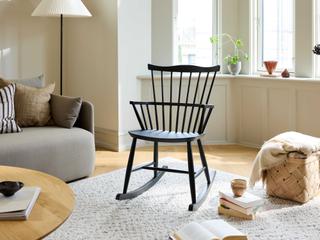 FDB Mobler J52 Rocker Black Rocking Chair
