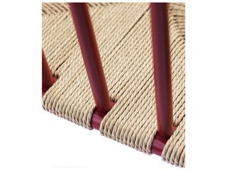 FDB Mobler J81 Beech Wood Red Arm Dining Chair