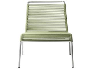 FDB Mobler Outdoor Salto Green Mixed Steel Rope Lounge Chair