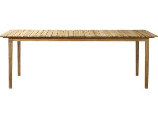 FDB Mobler Outdoor Sammen Natural Teak Rectangular Dining Table