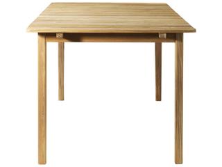 FDB Mobler Outdoor Sammen Natural Teak Rectangular Dining Table