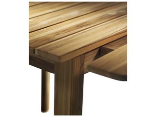 FDB Mobler Outdoor Sammen Natural Teak Rectangular Dining Table