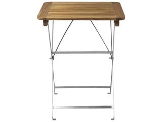 FDB Mobler Outdoor Lilleo Natural Teak Square Dining Table