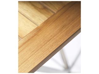 FDB Mobler Outdoor Lilleo Natural Teak Square Dining Table
