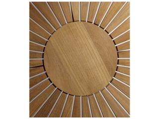 FDB Mobler Outdoor Sammen Natural Teak Round Dining Table